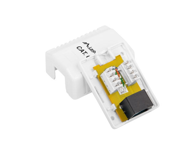 Lanberg surface-mount box CAT.6 UTP UNshielded 1X RJ45, white