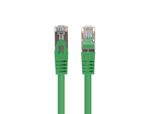 Lanberg patch cord CAT.6 FTP 0.25m, Fluke Passed, green (10-pack)