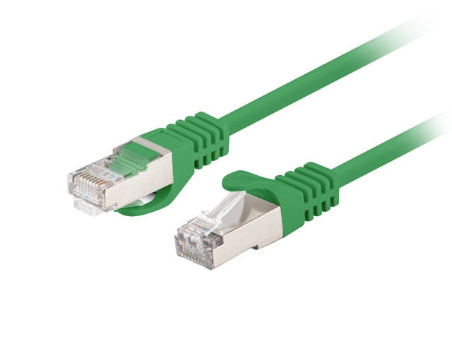 Lanberg patch cord CAT.6 FTP 0.25m, Fluke Passed, green (10-pack)