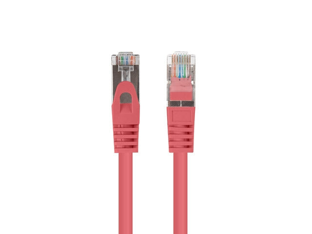 Lanberg patch cord CAT.6 FTP 0.25m, Fluke Passed, red (10-pack)