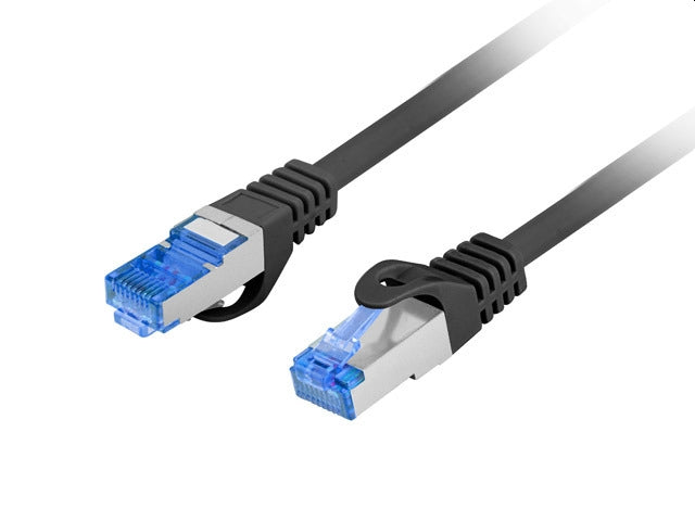 Lanberg patchcord CAT.6A FTP LSZH CCA 0.5m Fluke Passed, Black