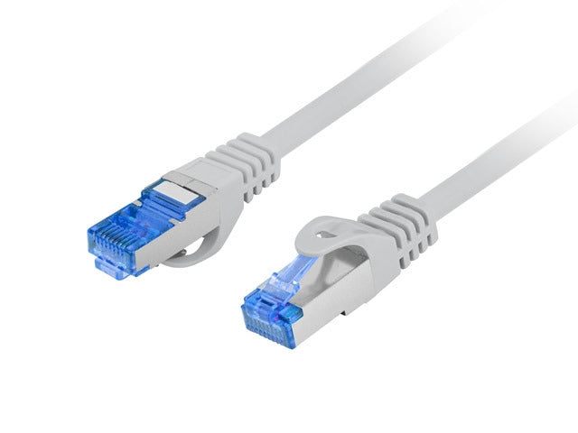 Lanberg patch cord CAT.6A FTP LSZH CCA 0.5m Fluke Passed, grey