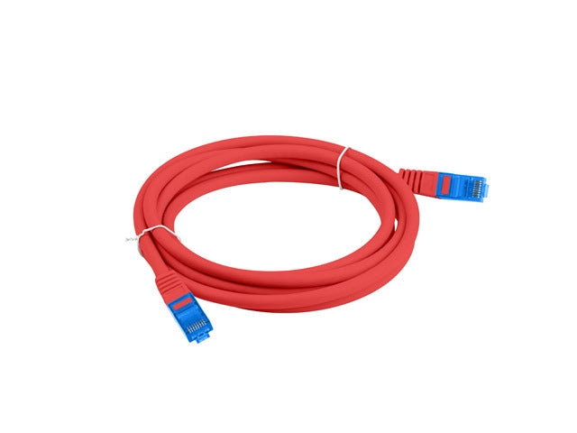 Lanberg patch cord CAT.6A FTP LSZH CCA 1m Fluke Passed, red