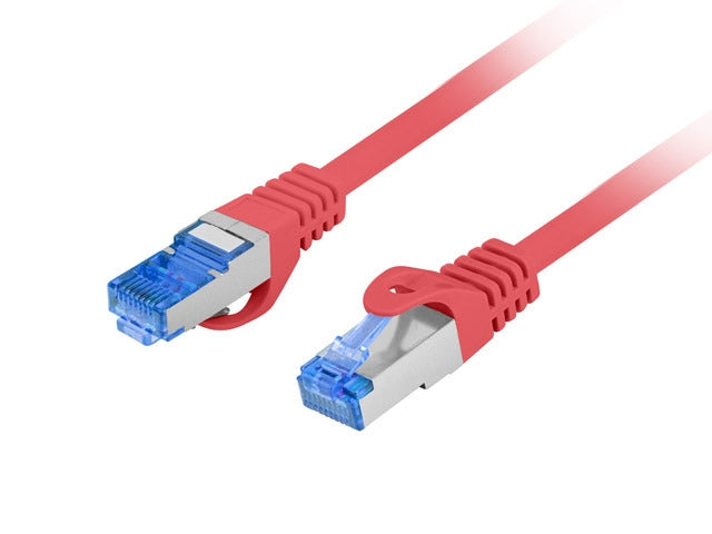 Lanberg patch cord CAT.6A FTP LSZH CCA 1m Fluke Passed, red