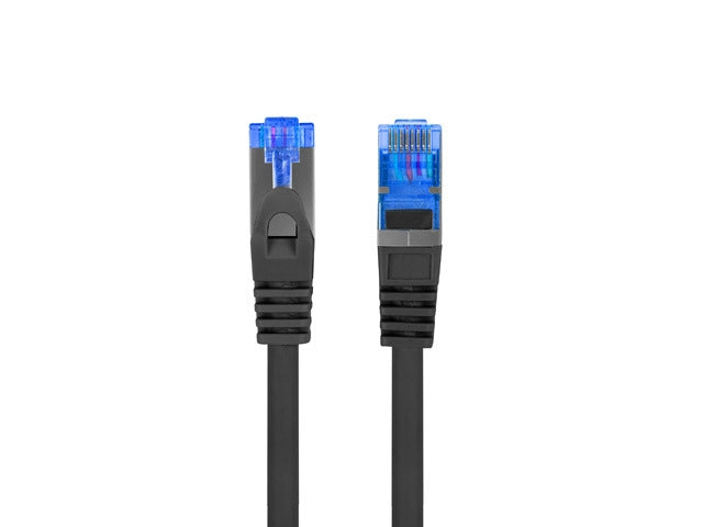 Lanberg patchcord CAT.6a s/ftp lszh cca 1.5m black fluke passed