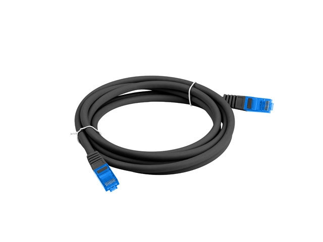Lanberg patch cord CAT.6A FTP LSZH CCA 2m Fluke Passed, black