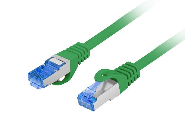 Lanberg patch cord CAT.6A FTP LSZH CCA 20m Fluke Passed, green