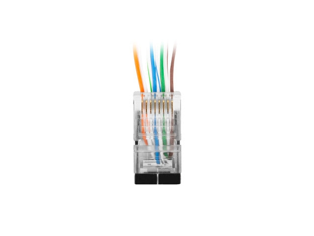 Lanberg RJ-45 FTP CAT.6 plug 8P8C Pass Throug Type (100 pcs)