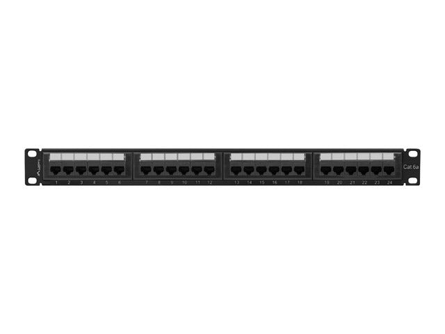 Lanberg patch panel 24 port 1U 19" CAT.6a utp black