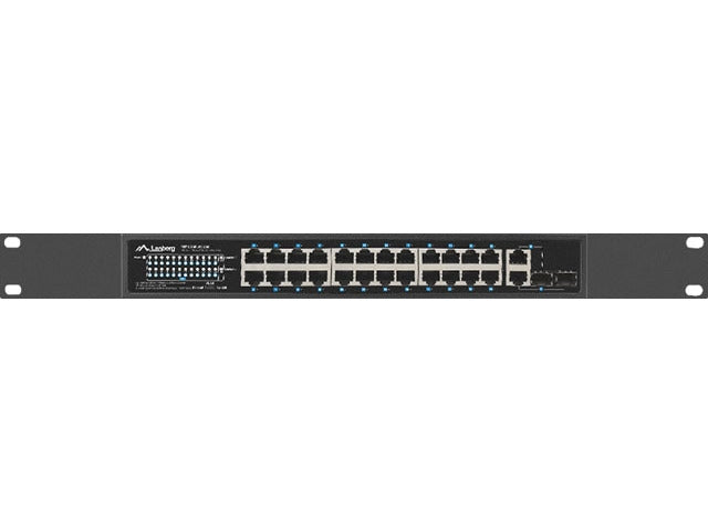 Lanberg Switch 24 x 100MB POE+/2 x Combo Rack 19" Gigabit Ethernet, 250W