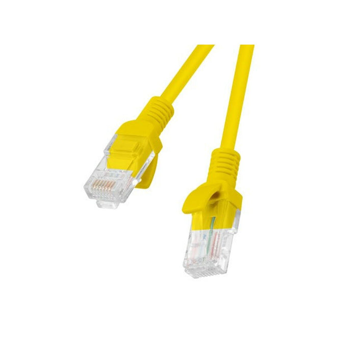 UTP Category 5e Rigid Network Cable Lanberg PCU5-20CC-0100-Y Yellow 1 m