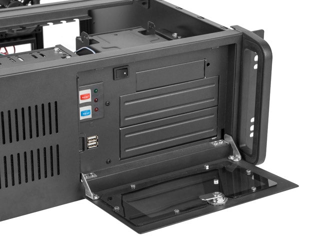 Lanberg rackmount server chassis ATX 450/10 19"/4U