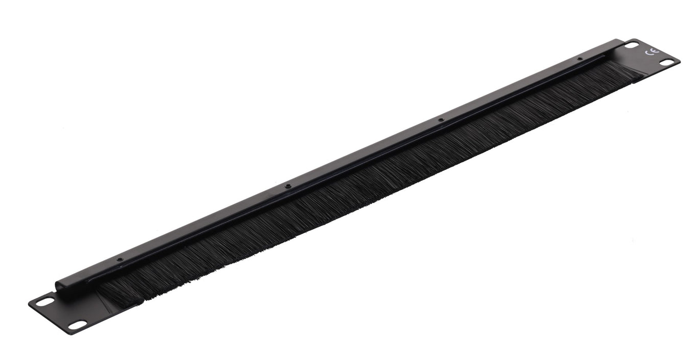 Lanberg 19" brush panel 1U AK-1103-B, black