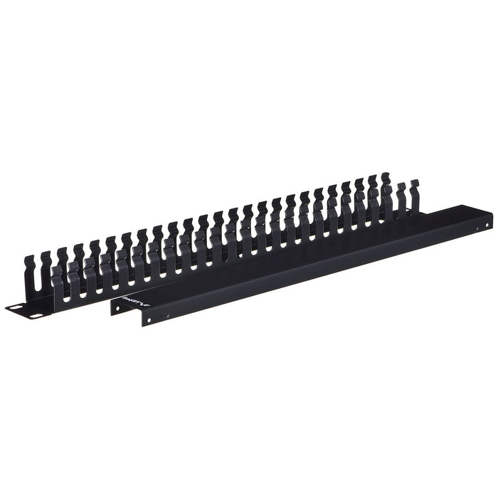 Lanberg 19" cable management panel type A 1U, black