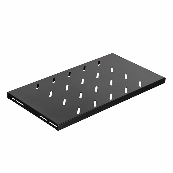 Lanberg 19" fixed shelf 1U / 496x280mm, max load capacity up to 120 kg, black