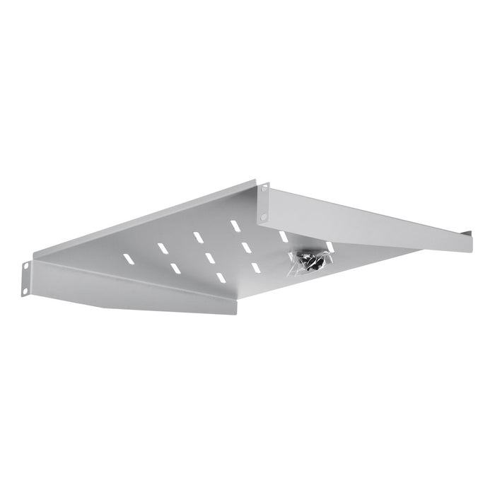 Lanberg 19" fixed shelf 1U / 483x315mm, max load capacity up to 20kg, grey