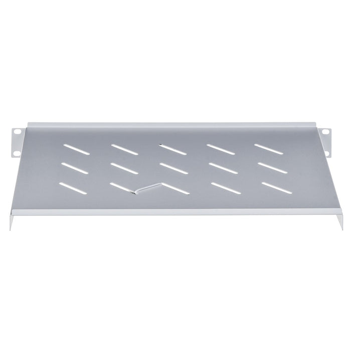 Lanberg 19" fixed shelf 1U / 483x315mm, max load capacity up to 20kg, grey