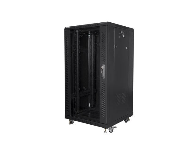 Lanberg rack cabinet 19" free-standing 22U/600x600 (flat pack) black