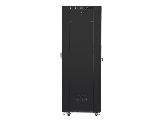 Lanberg rack cabinet 19" free-standing 42U/600x800 (flat pack) with glass door lcd black v2