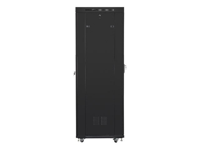 Lanberg rack cabinet 19" free-standing 42U/600x800 (flat pack) with glass door lcd black v2