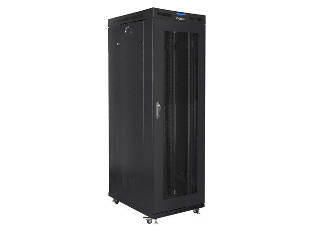 Lanberg rack cabinet 19" free-standing 42U/800x1200 (flat pack) with mesh door lcd black v2