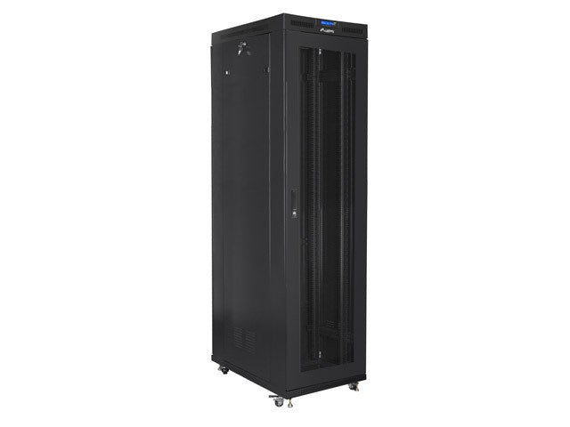 Lanberg rack cabinet 19" free-standing 47U/800x1000 (flat pack) with mesh door lcd black v2