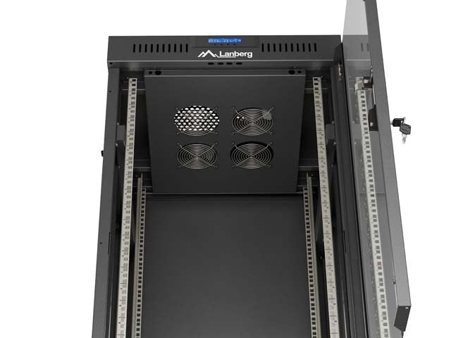 Lanberg FF01-6624-12BL rack cabinet 24U Freestanding rack Black