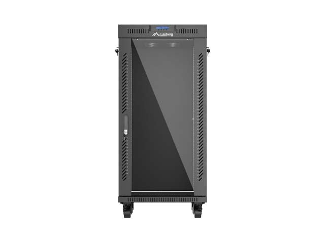 Lanberg FF01-6624-12BL rack cabinet 24U Freestanding rack Black