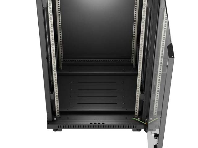 Lanberg FF01-6624-12BL rack cabinet 24U Freestanding rack Black
