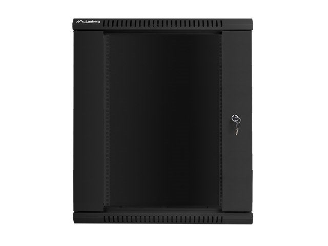 Lanberg rack cabinet 19" wall-mount 15U / 600x600 for self-assembly (flat pack), black