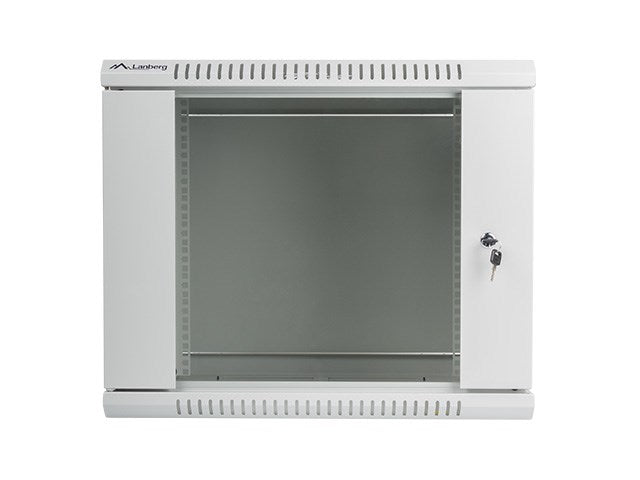 Lanberg rack cabinet 19" wall-mount 9U / 600x450 for self-assembly (flat pack), grey