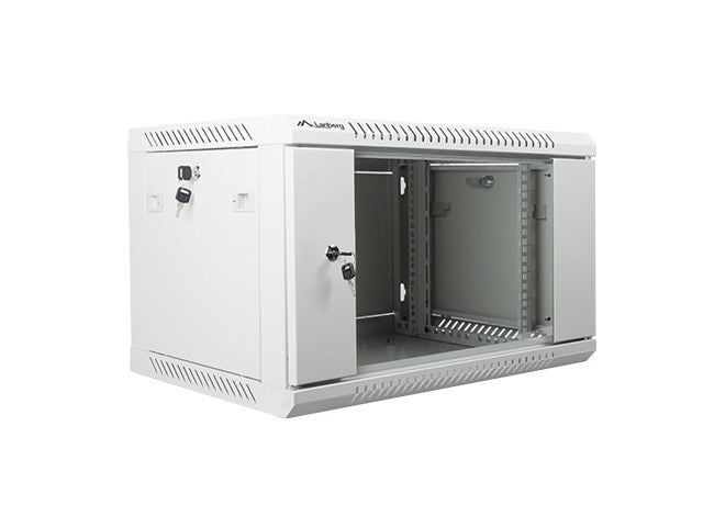 Lanberg rack cabinet 19" wall-mount 6U / 600x450 for self-assembly (flat pack), grey
