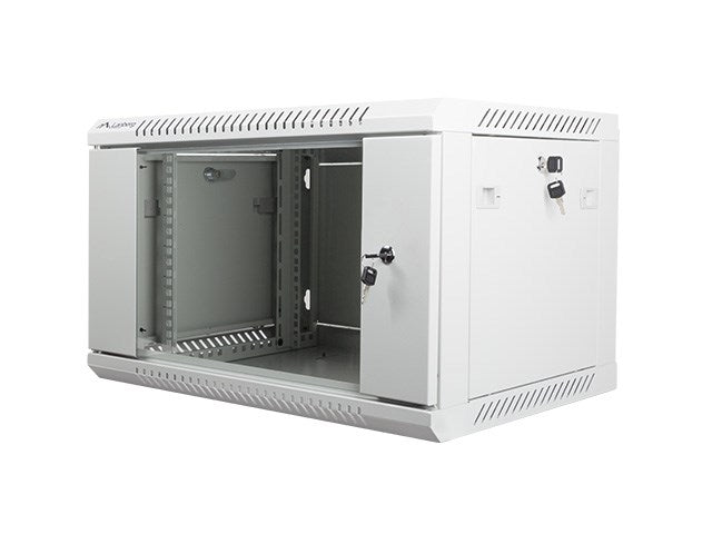 Lanberg rack cabinet 19" wall-mount 6U / 600x450 for self-assembly (flat pack), grey
