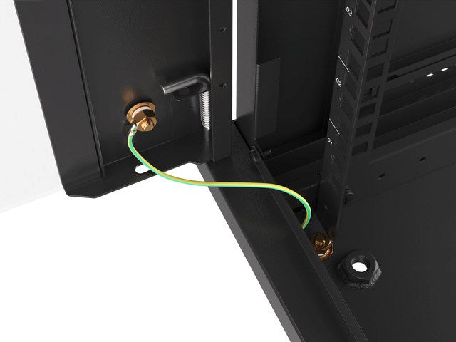 Lanberg rack cabinet 19" wall-mount 27U / 600x600 for self-assembly (flat pack), black