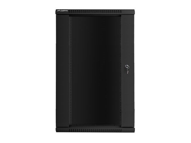 Lanberg rack cabinet 19" wall-mount 22U / 600x600 for self-assembly (flat pack), black