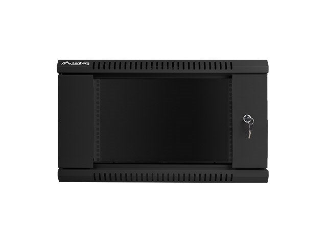 Lanberg rack cabinet 19" wall-mount 6U / 600x450 for self-assembly (flat pack), black