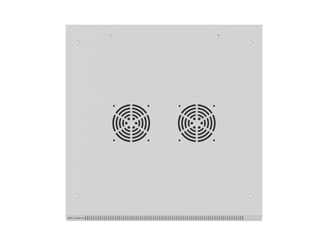 Wall-mounted rack cabinet 19" 9U 600x600 grey perforated door Lanberg (flat pack)