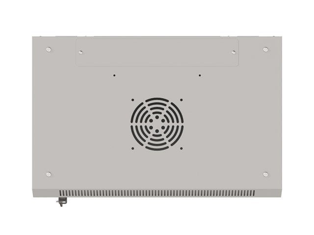 Lanberg rack cabinet 19" wall-mount 9U/540x350 (flat pack) with glass door grey