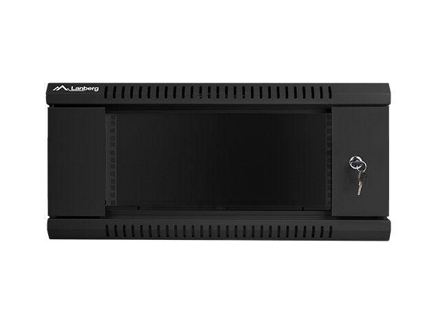 Lanberg rack cabinet 19" wall-mount 4U / 600x450 for self-assembly (flat pack), black