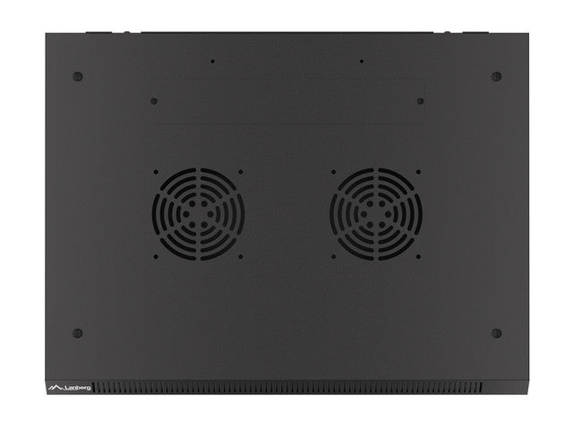 Lanberg rack cabinet 19" wall-mount 6U/600x450 for self-assembly with metal door black (flat pack)