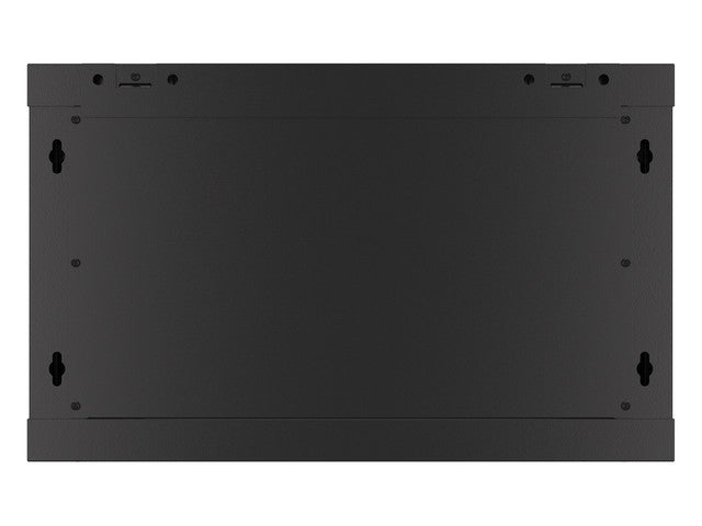 Lanberg rack cabinet 19" wall-mount 6U/600x450 for self-assembly with metal door black (flat pack)