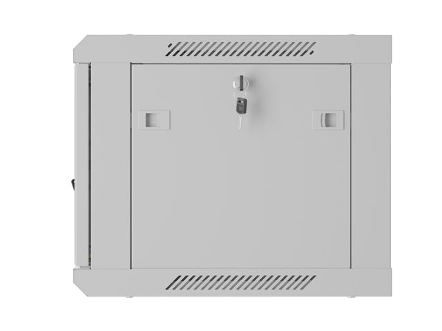 Lanberg rack cabinet 19" wall-mount 6U/600x450 with perforated door grey (flat pack)