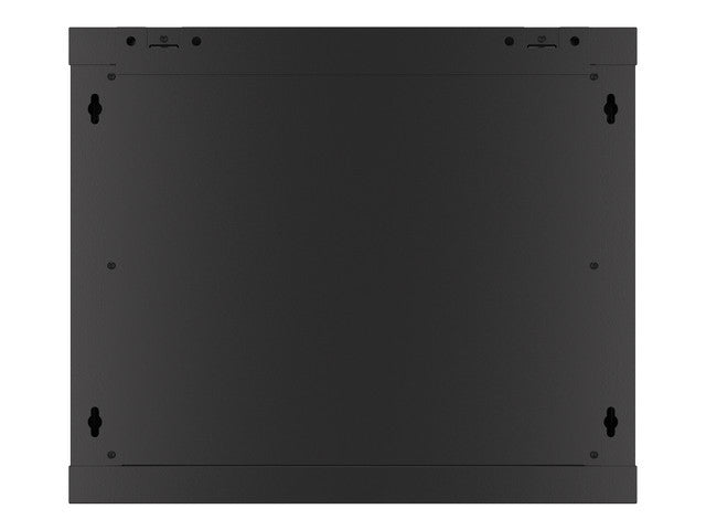 Lanberg rack cabinet 19" wall-mount 9U/600x450 for self-assembly with metal door  black (flat pack)