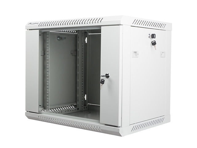 Lanberg rack cabinet 19" wall-mount 9U / 600x450 for self-assembly (flat pack), grey