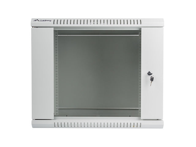 Lanberg rack cabinet 19" wall-mount 9U / 600x450 for self-assembly (flat pack), grey