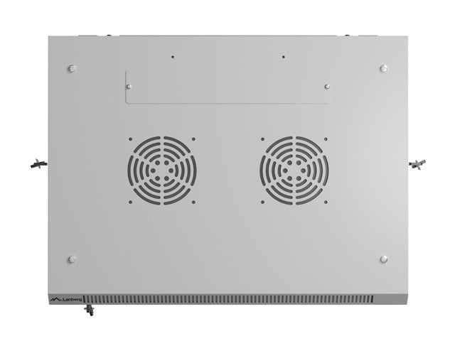 Lanberg rack cabinet 19" wall-mount 9U/600x450 with perforated door grey (flat pack)