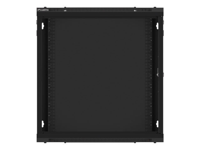 Lanberg rack cabinet 19" wall-mount 12U/600x450 for self-assembly with metal door black (flat pack)