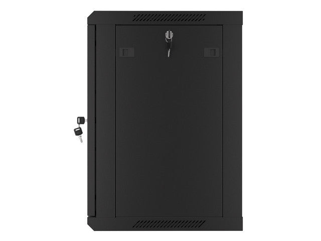 Lanberg rack cabinet 19" wall-mount 12U/600x450 for self-assembly with metal door black (flat pack)