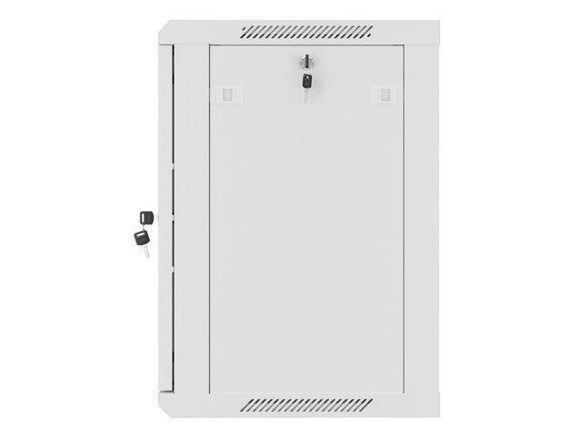 Lanberg rack cabinet 19" wall-mount 12U/600x450 for self-assembly with metal door grey (flat pack)