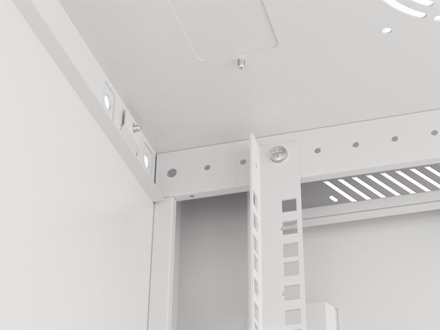 Lanberg rack cabinet 19" wall-mount 12U/600x450 for self-assembly with metal door grey (flat pack)